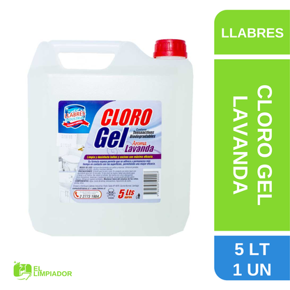Cloro Gel Aroma Lavanda 5L - Llabrés