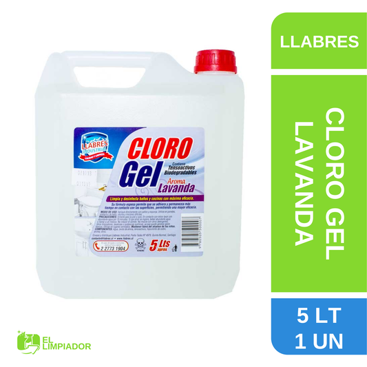 Cloro Gel Aroma Lavanda 5L - Llabrés