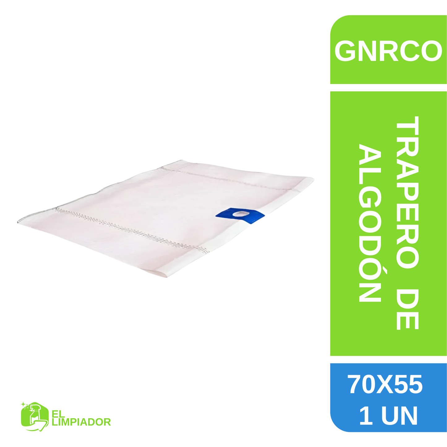 Trapero de Algodón 70x55 Cm Simple con Ojal